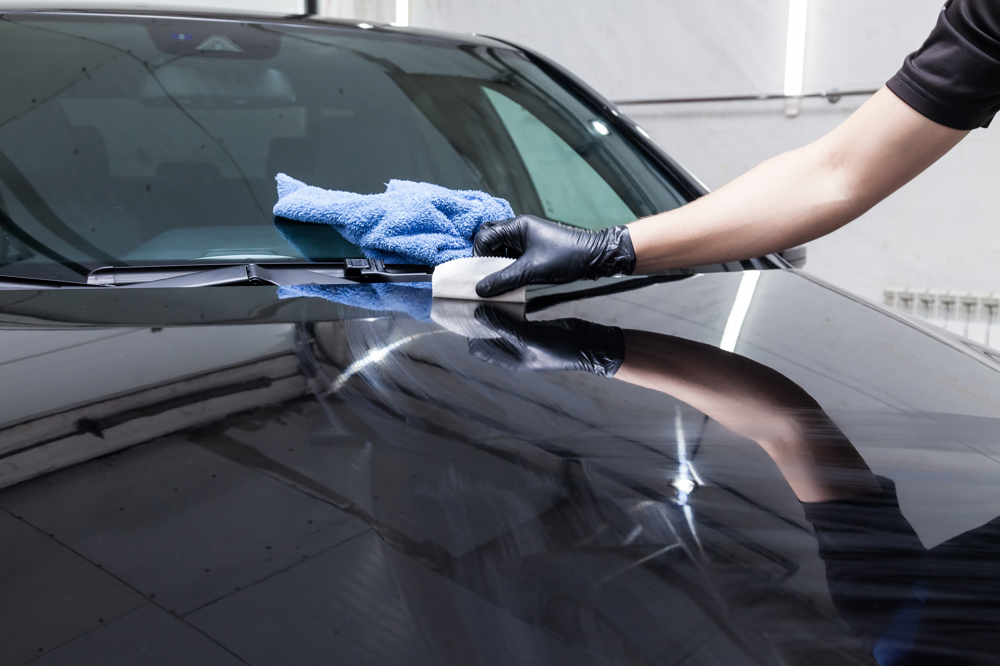 Process of Applying a Nano-Ceramic Coating on the Car's Hood